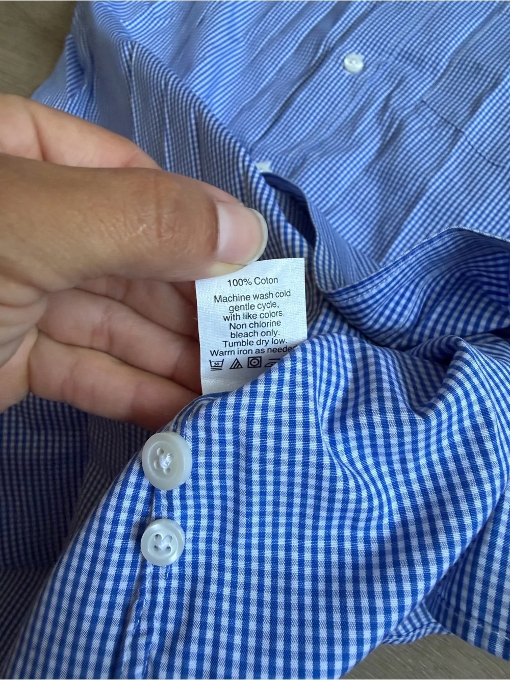 J.Crew Thompson Premium Shirting Button Down Shirt size M Gingham Blue White